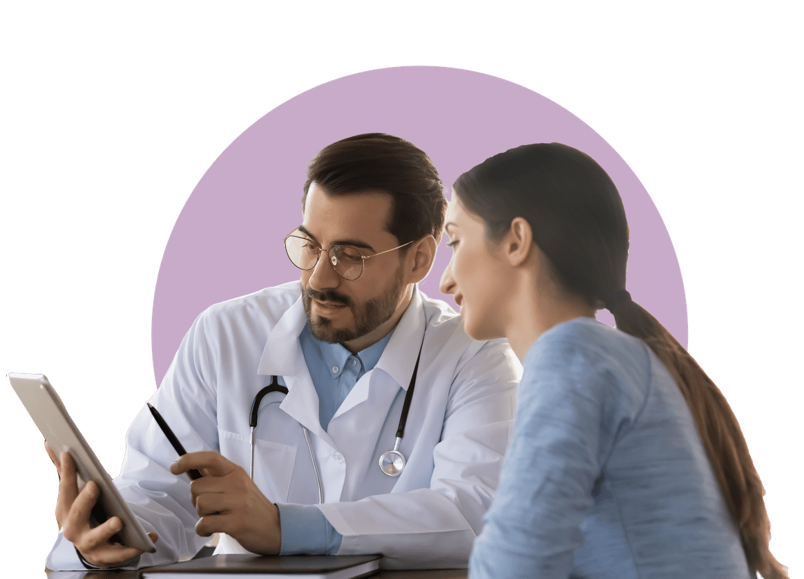 doctor-patient Doctor talking to patient