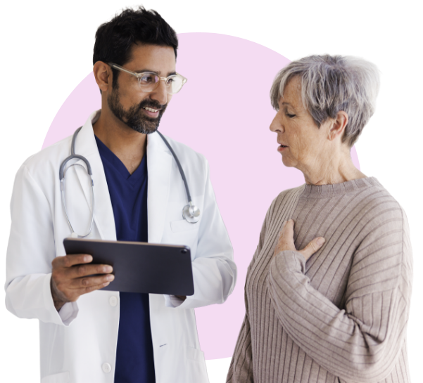 homepage_banner_update Doctor talking to patient with tablet